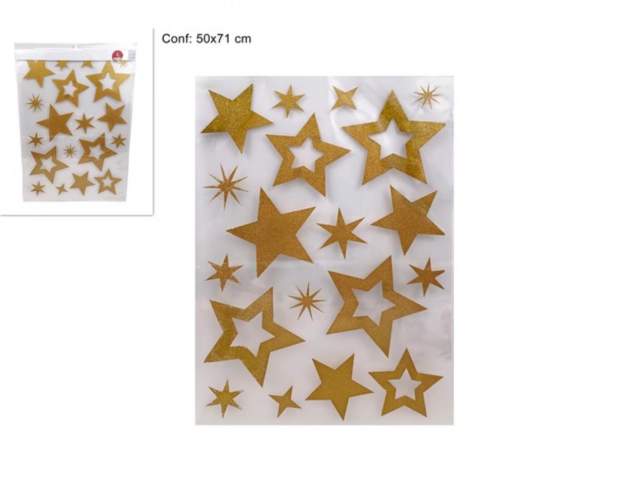 STICKER VETROFANIA STELLE ORO 384320 40649