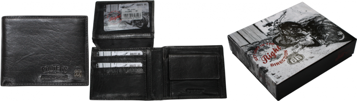 1916/MR2 NE PORTAFOGLI UOMO PELLE NERO 12x9,5cm 41233
