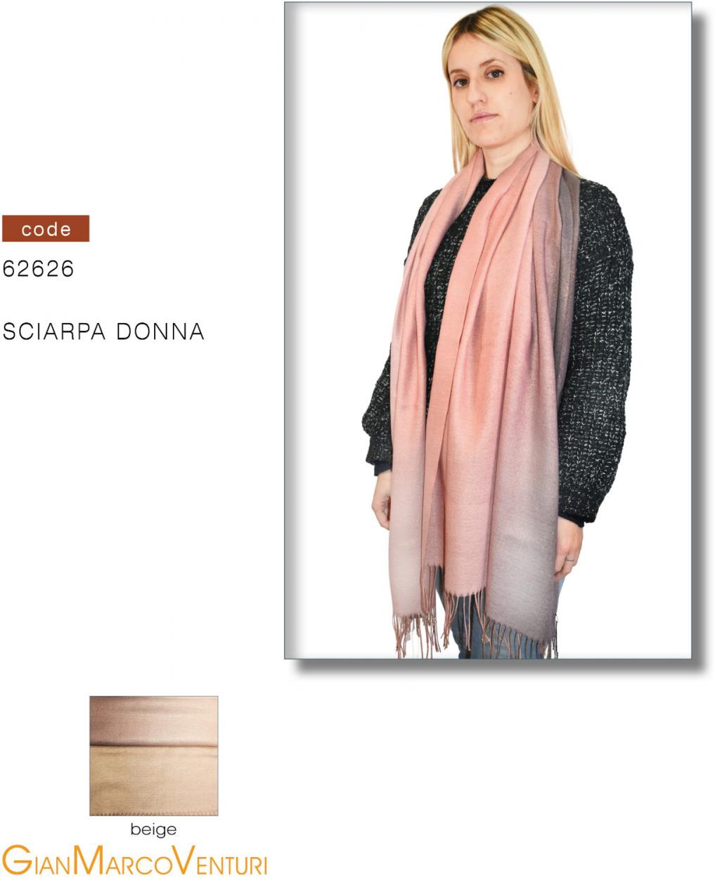 SCIARPA DONNA BEIGE 62626BE 41100