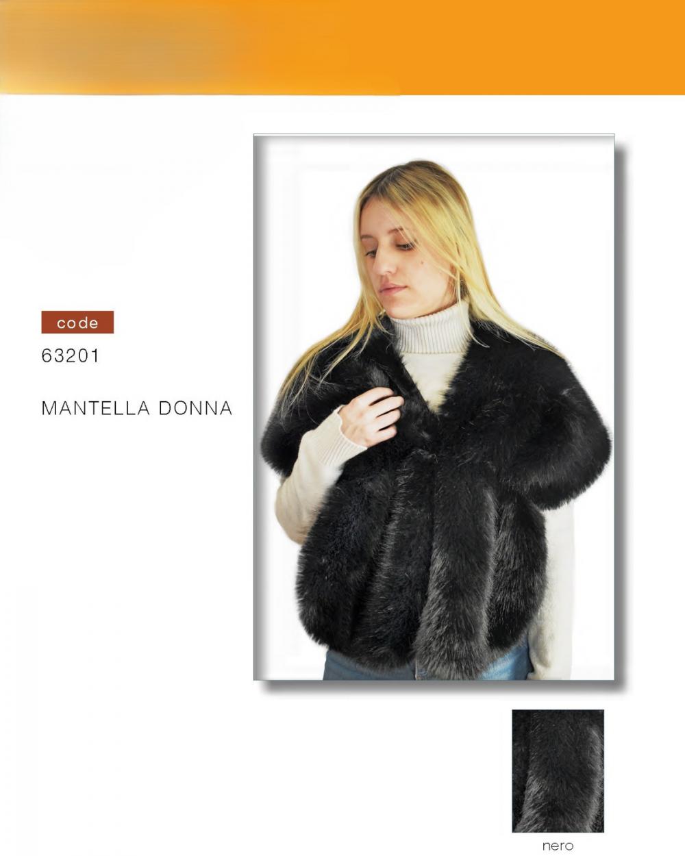 63201N SCIALLE CON PELO NERO 41100