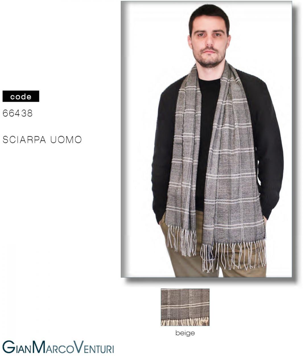 SCIARPA UOMO BEIGE 66438BE 41100