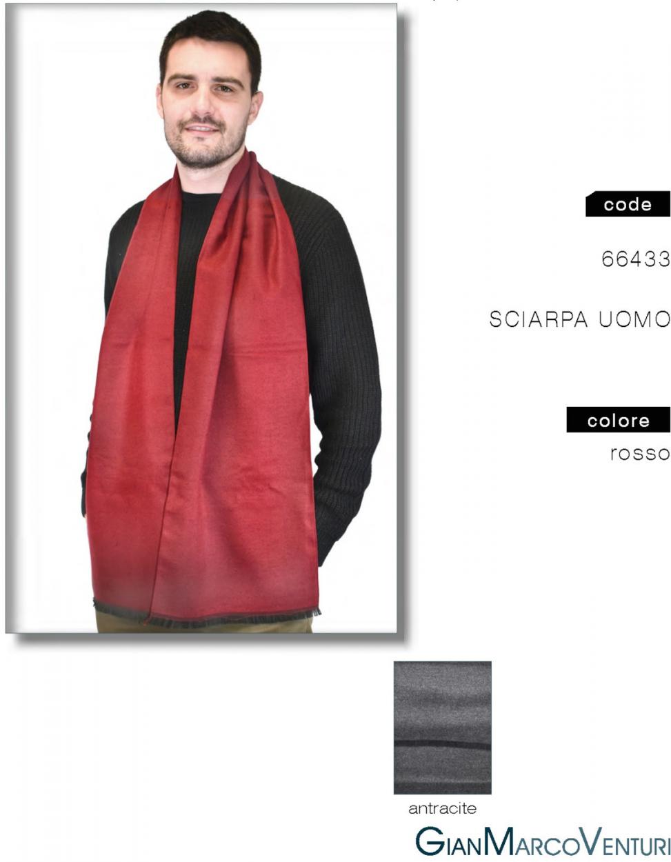 SCIARPA UOMO ANTRACITE 66433AN 41100