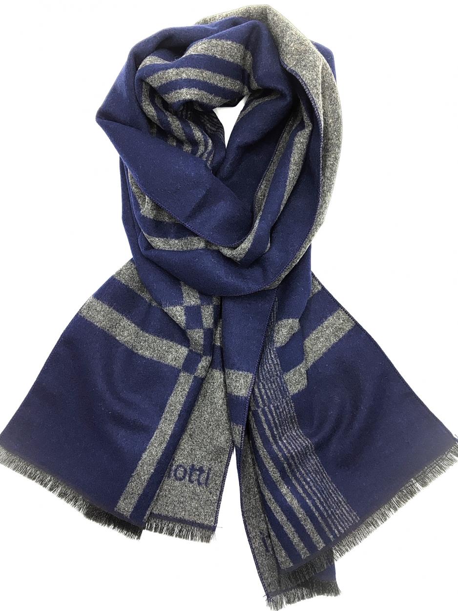 LB25W257-14 SC UOMO RIGHETTE BLU 33x185cm 55392
