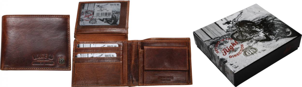 1916/MR2 CU PORTAFOGLI UOMO PELLE CUOIO 12x9,5cm 41233