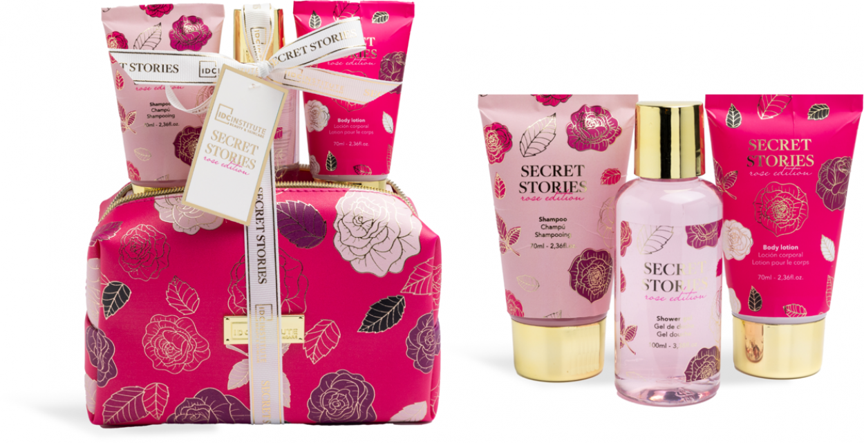 IDC INSTITUTE SECRET STORIES WASH BAG SET 4pcs 42294 52555