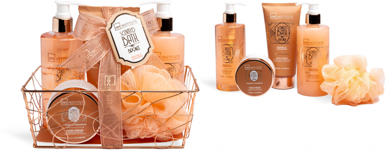 IDC INSTITUTE SCENTED BATH BRONZE TIN CASE 5pcs 42273 52555