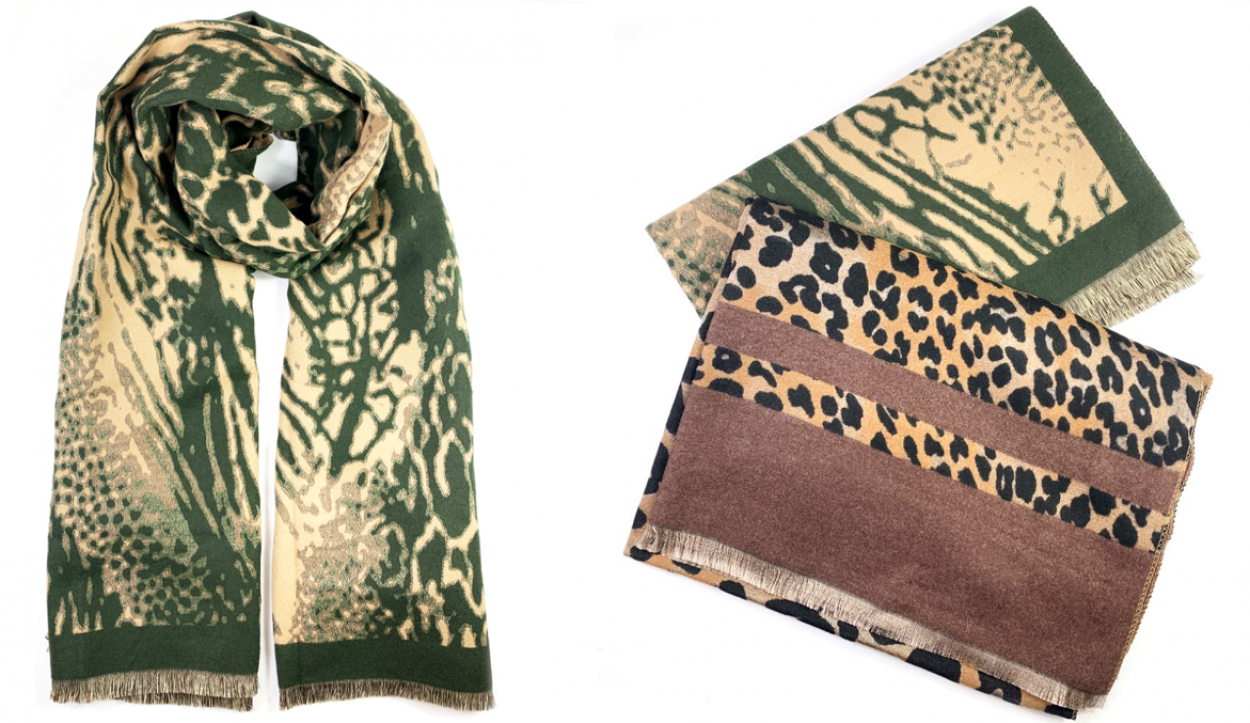 AC1318 SCIARPA DONNA LE KIKKE CON BUSTA OMAGGIO 41414