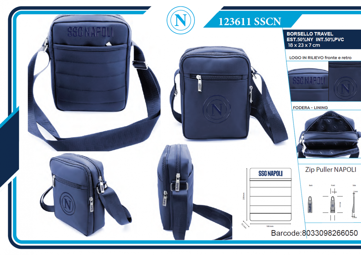 BORSELLO TRAVEL SSC NAPOLI 123611 SSCN 40351