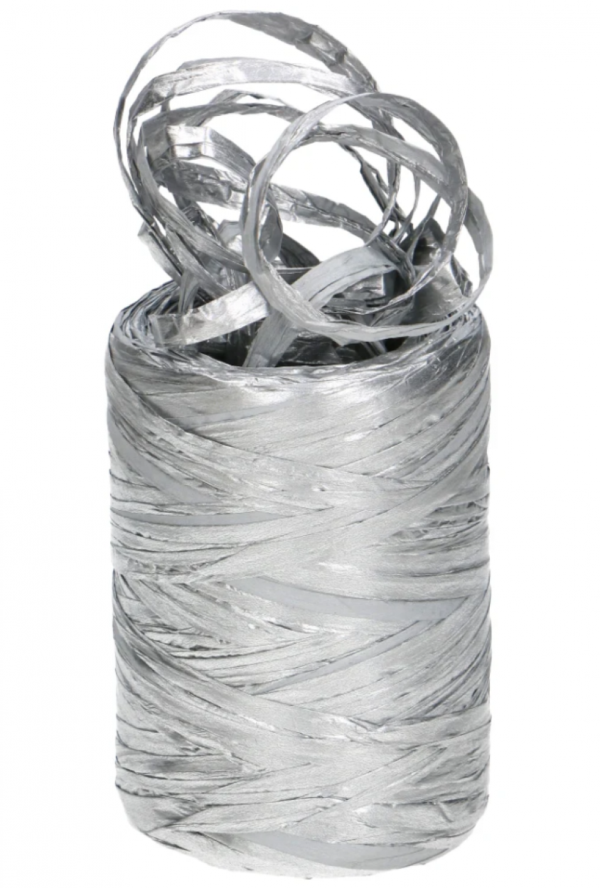 PAPER RAPHIA MM5-8X100MT SILVER 388240 41229