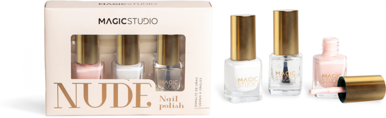 MAGIC STUDIO NUDE 3 NAIL POLISHES 12263 52555