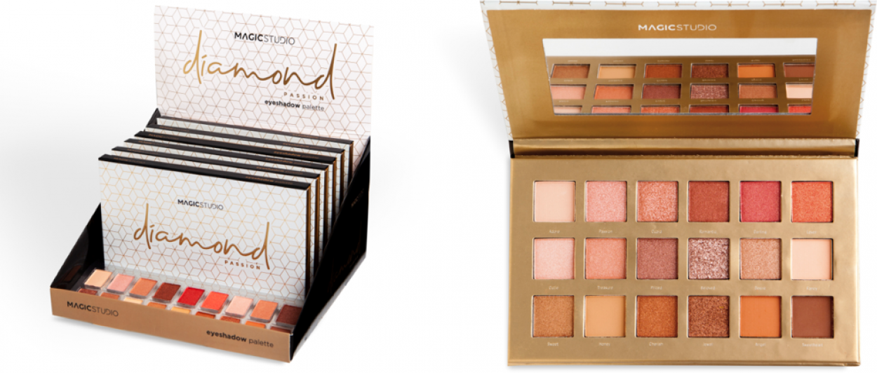 MAGIC STUDIO DIAMOND EYESHADOW PALETTE 18C 3974 52555