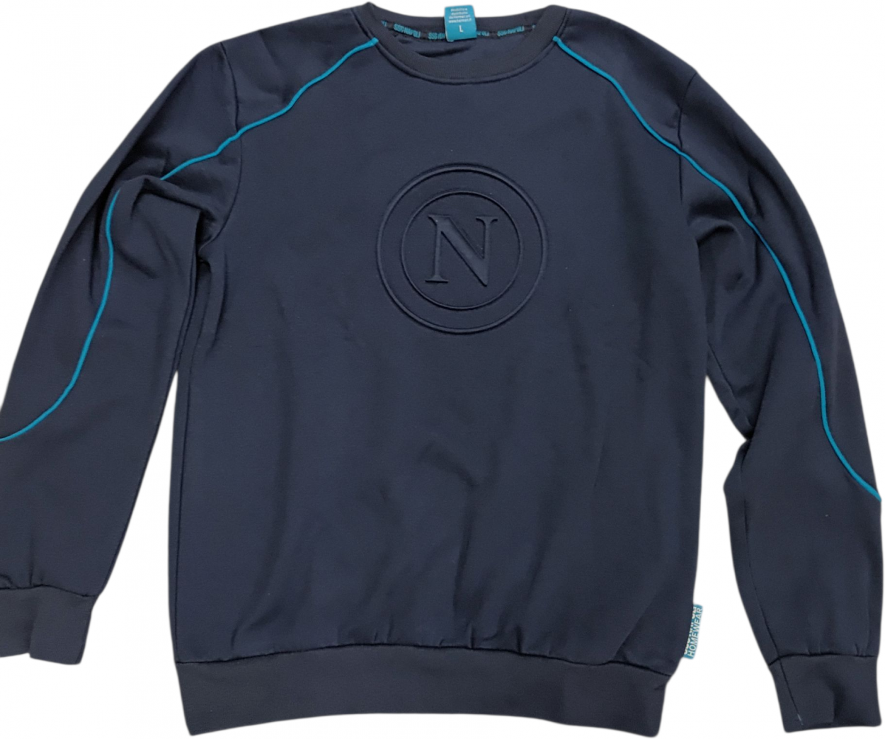 FLPNF101080 BLUSA HOMEWEAR BLU LOGO NAPOLI 40703