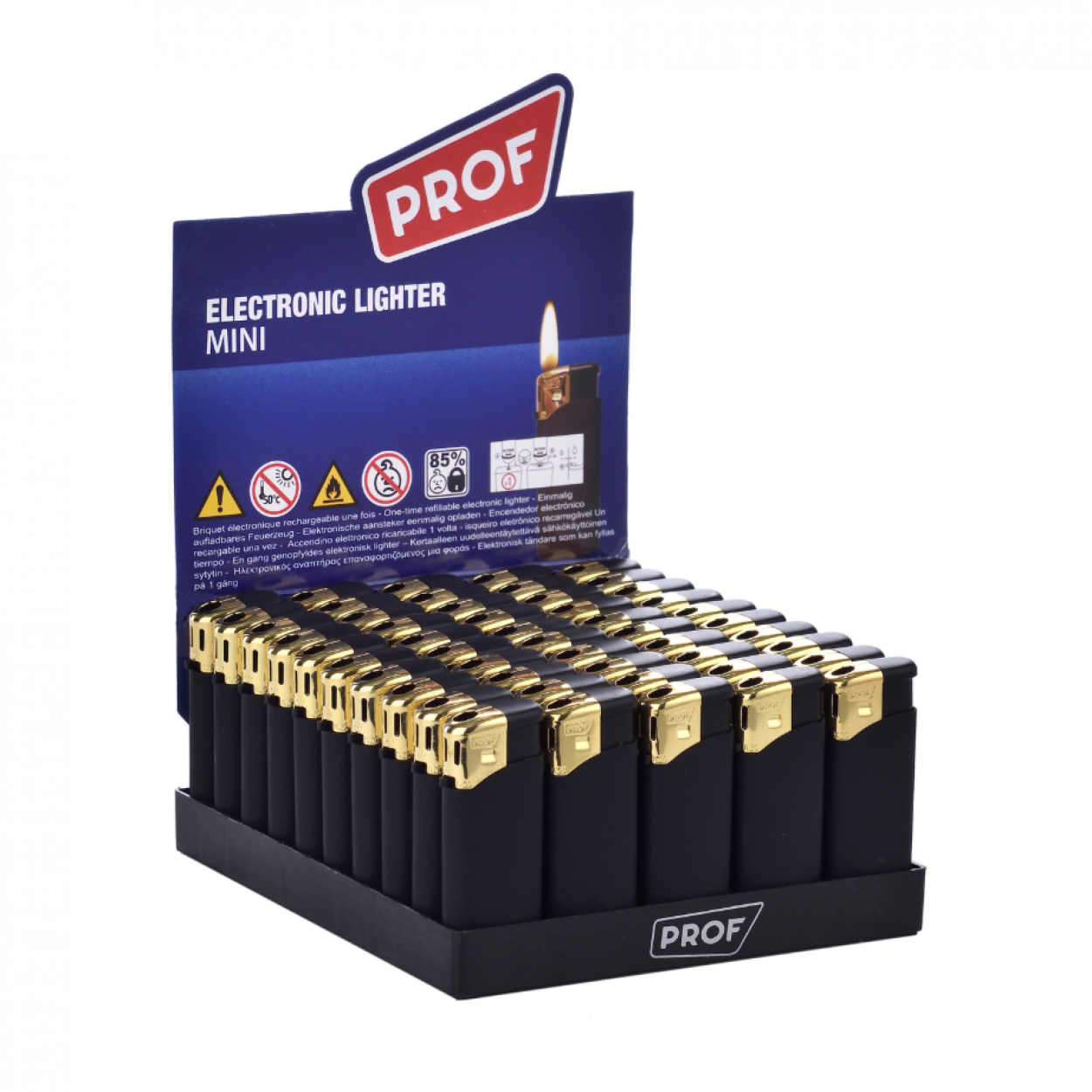 PROF MINI BLACK RUBBER GOLD CAP 40804623 41187