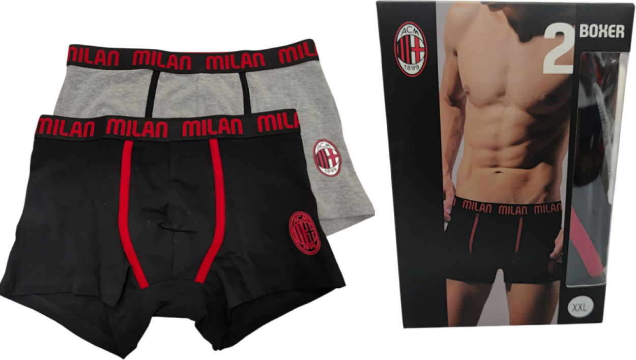 BPX011M001 BIPACK BOXER ADULTO MILAN TG XXL 40703