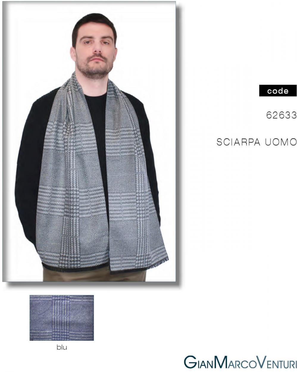 SCIARPA UOMO BLU 62633BL 41100