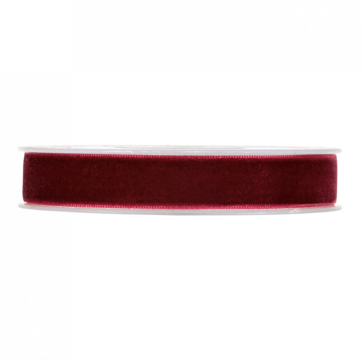 VELVET RIBBON MM15x9MT BORDEAUX 3411P24 41229