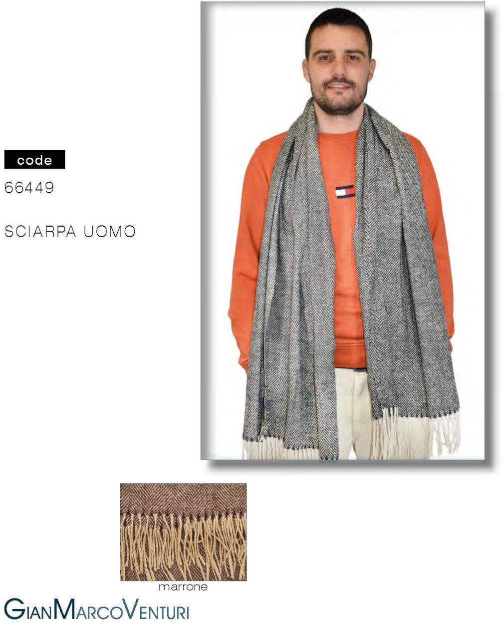 SCIARPA UOMO MARRONE 66449MAR 41100