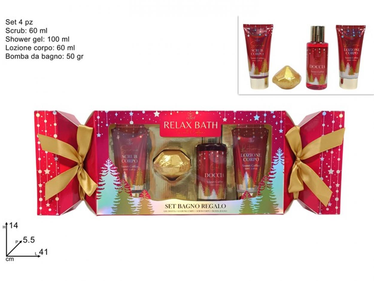 CONFEZIONI REGALO CARAMELLA ROSSA 4pz LINEA CORPO 343198 40649