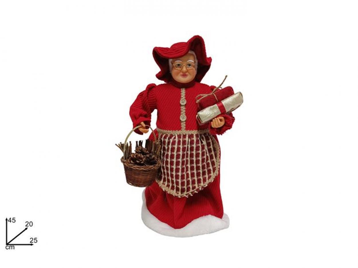 MAMMA NATALE CON VESTITO NATALIZIO 45cm 246628 40617