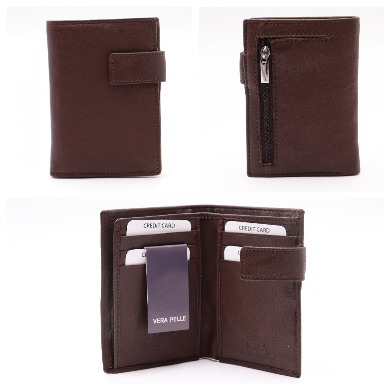 PF564-110 PF UOMO VERA PELLE TESTA MORO 52248