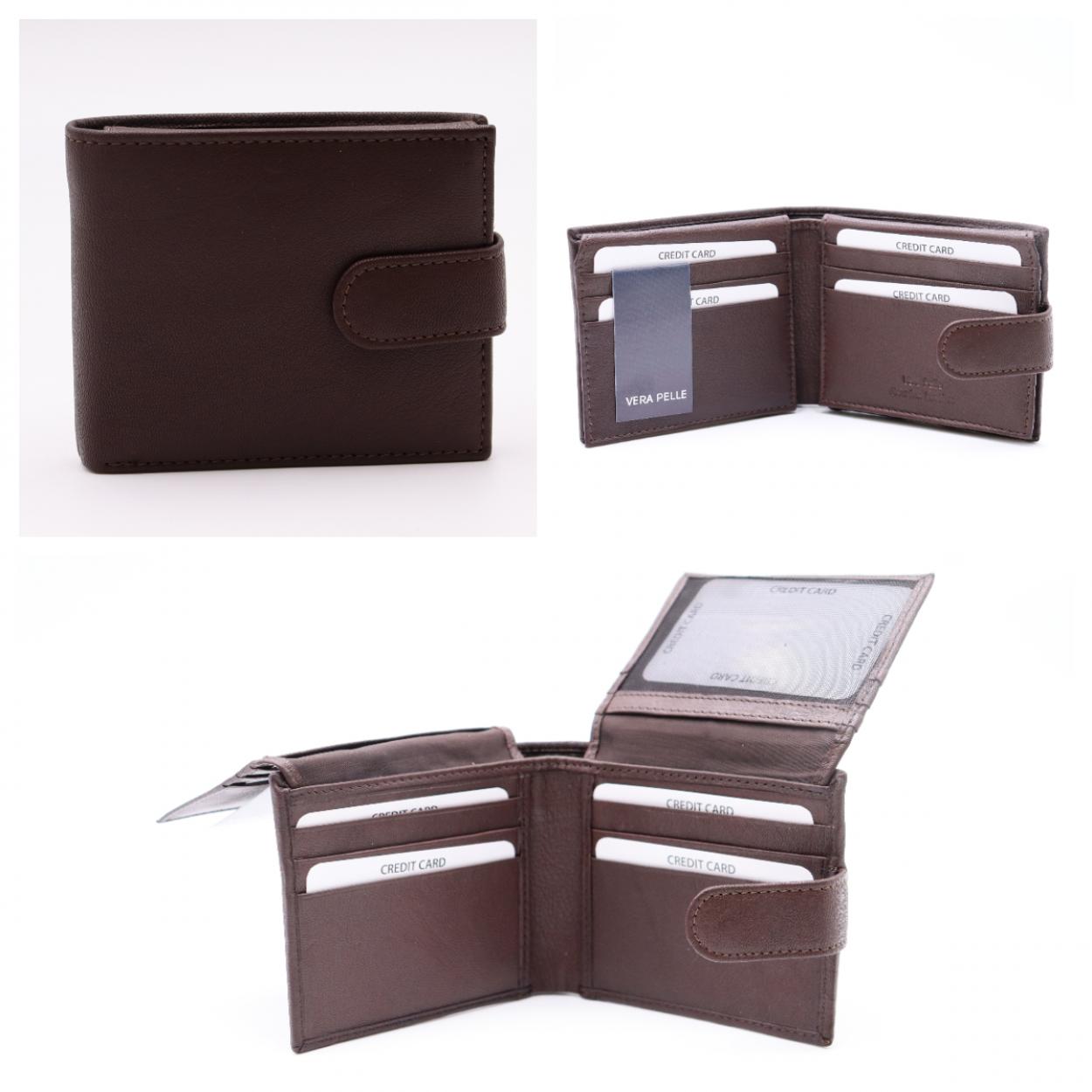 PF564-108 PF UOMO VERA PELLE TESTA MORO 52248