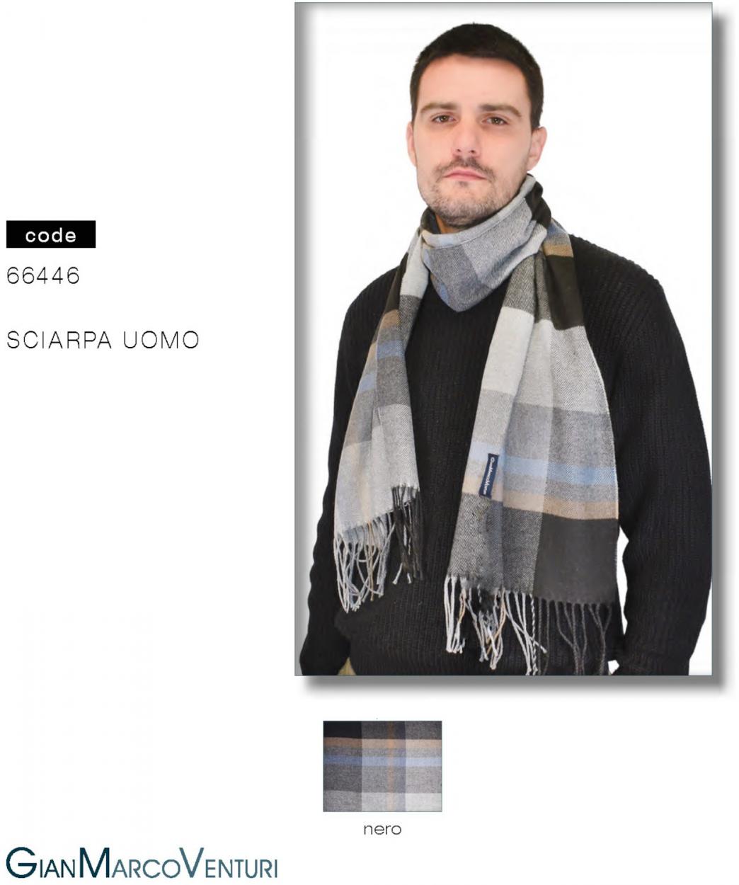 SCIARPA UOMO NERO 66446N 41100