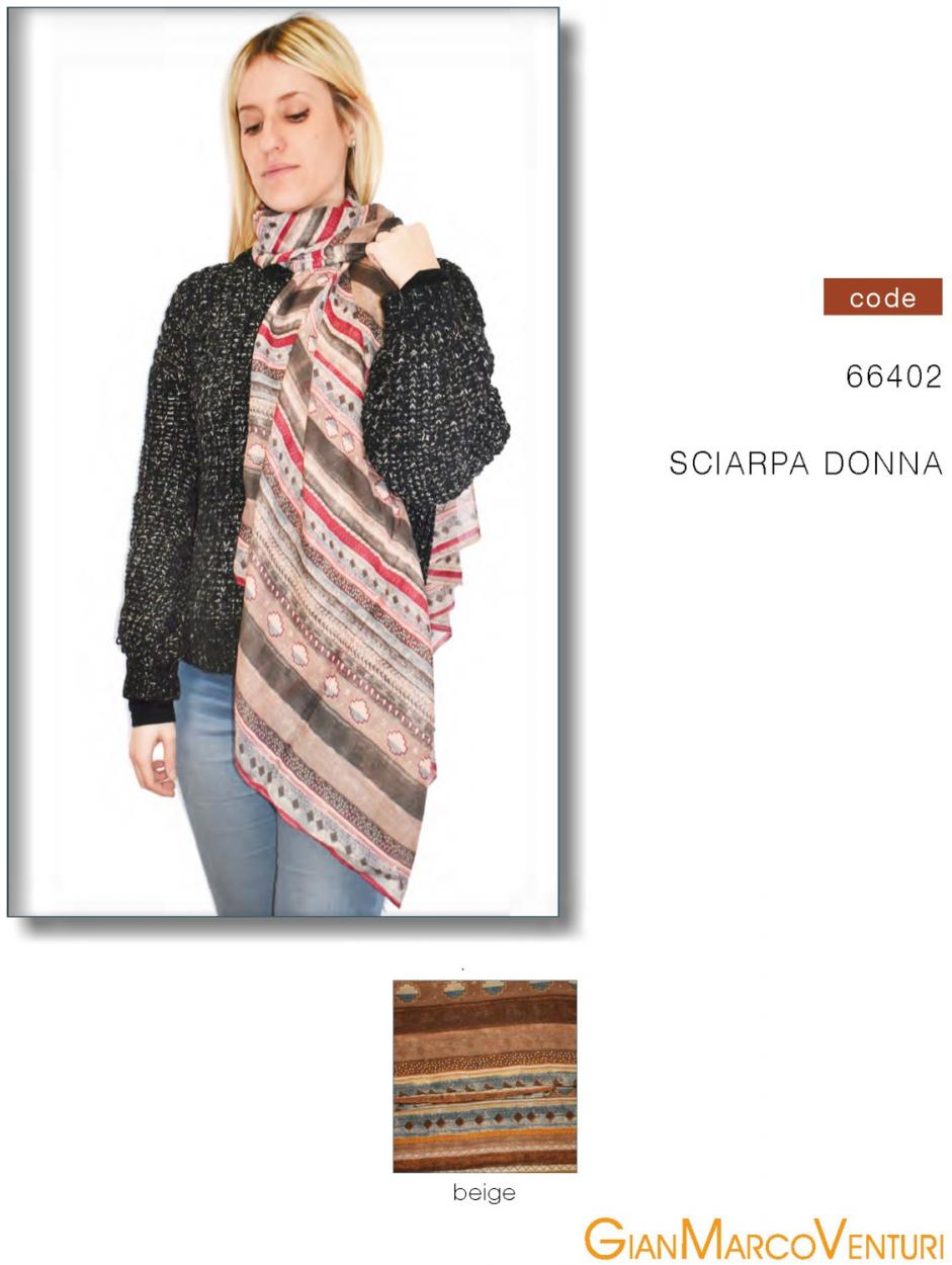 SCIARPA DONNA BEIGE 66402BE 41100