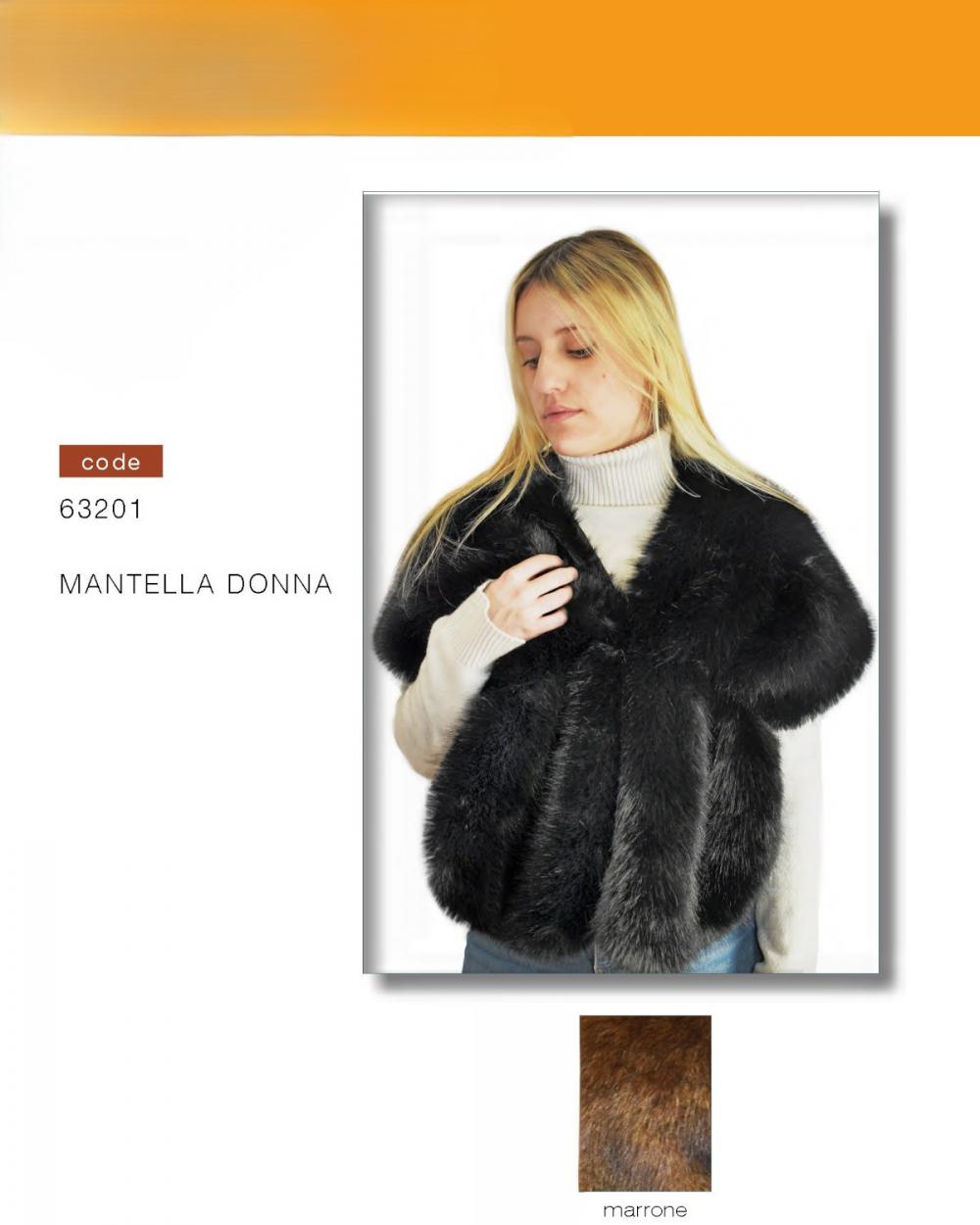 63201MARR SCIALLE CON PELO MARRONE 41100
