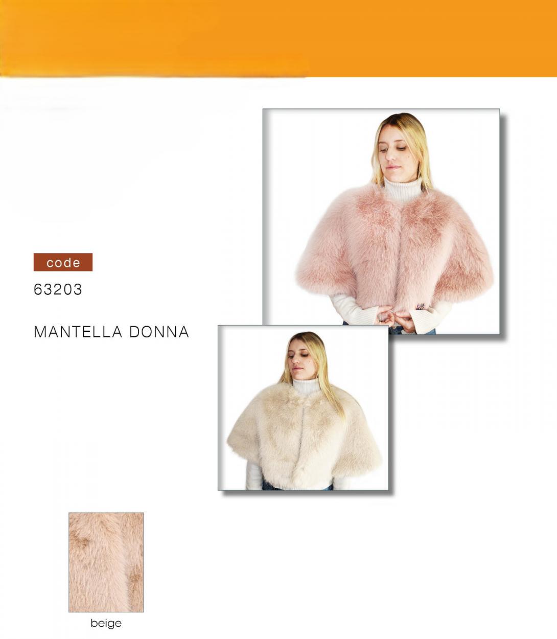 63203BE SCIALLE CON PELO BEIGE 41100