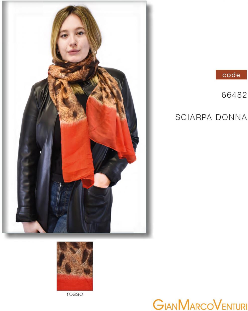 SCIARPA DONNA ROSSO 66482RSS 41100