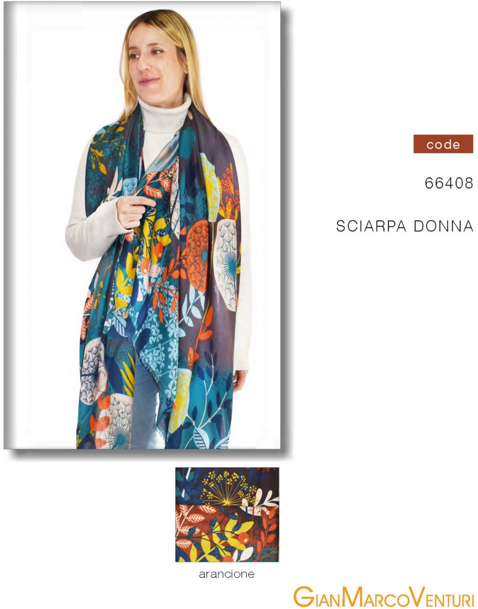 SCIARPA DONNA ARANCIO 66408AR 41100