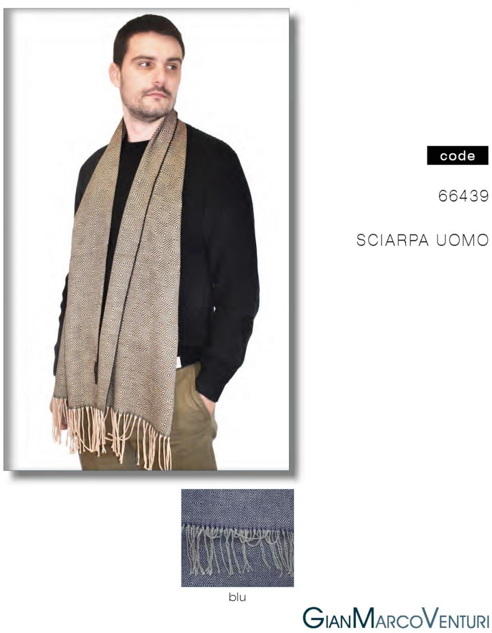 SCIARPA UOMO BLU 66439BL 41100
