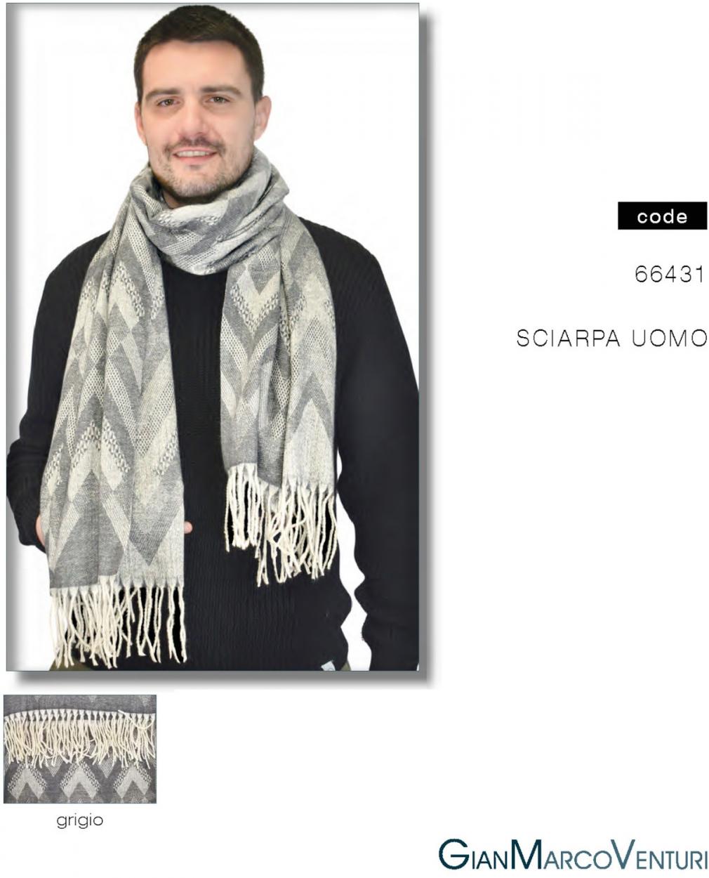 SCIARPA UOMO GRIGIO 66431GR 41100