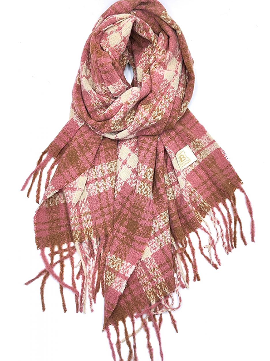 LB25W225-28 SC SCOZZESE ROSA 65x180cm 55392