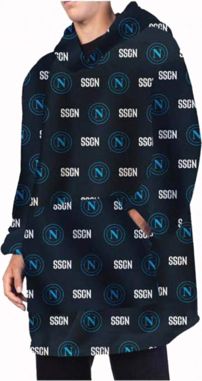 9713100N001 PONCHO CON MANICHE NAPOLI 40703