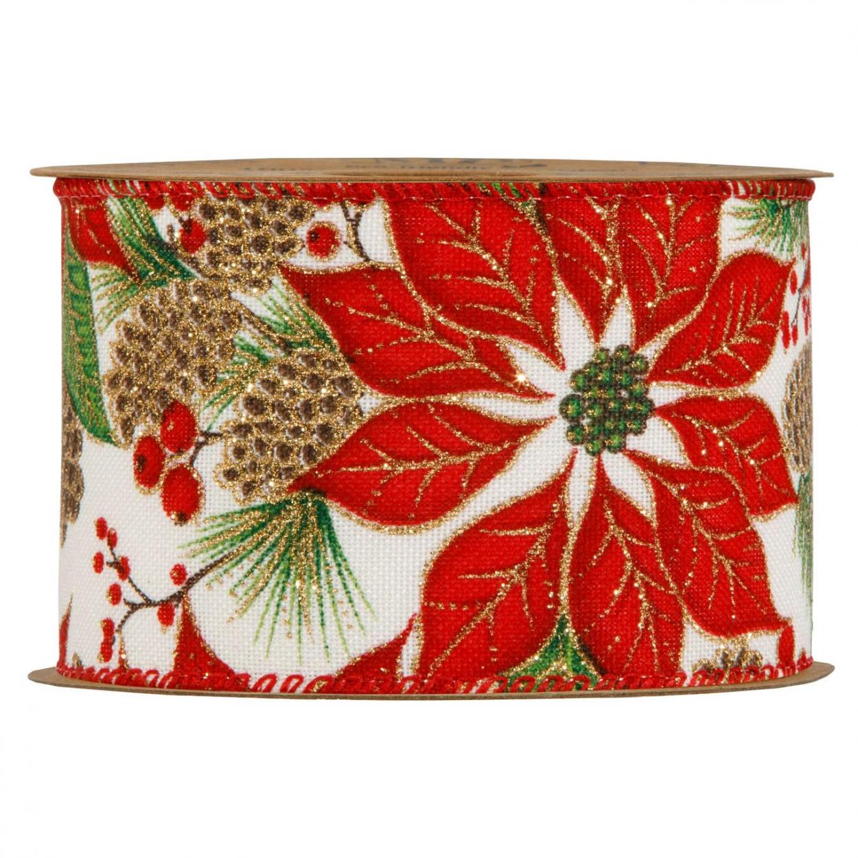 NASTRO CHRISTMAS STAR MM63X10MT 5260 41229
