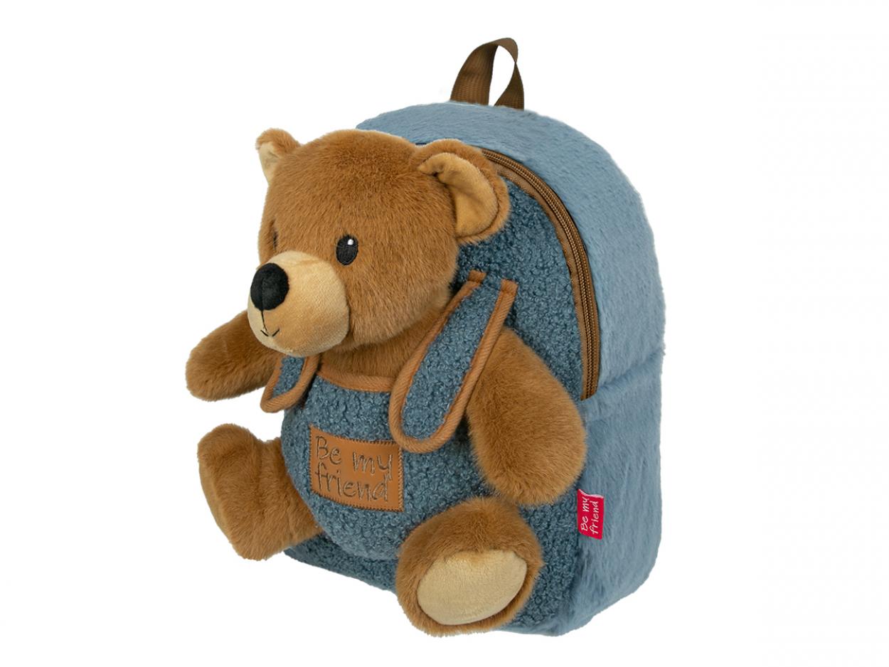 ZAINETTO CON PELUCHE ORSO 21cm 13093 40035