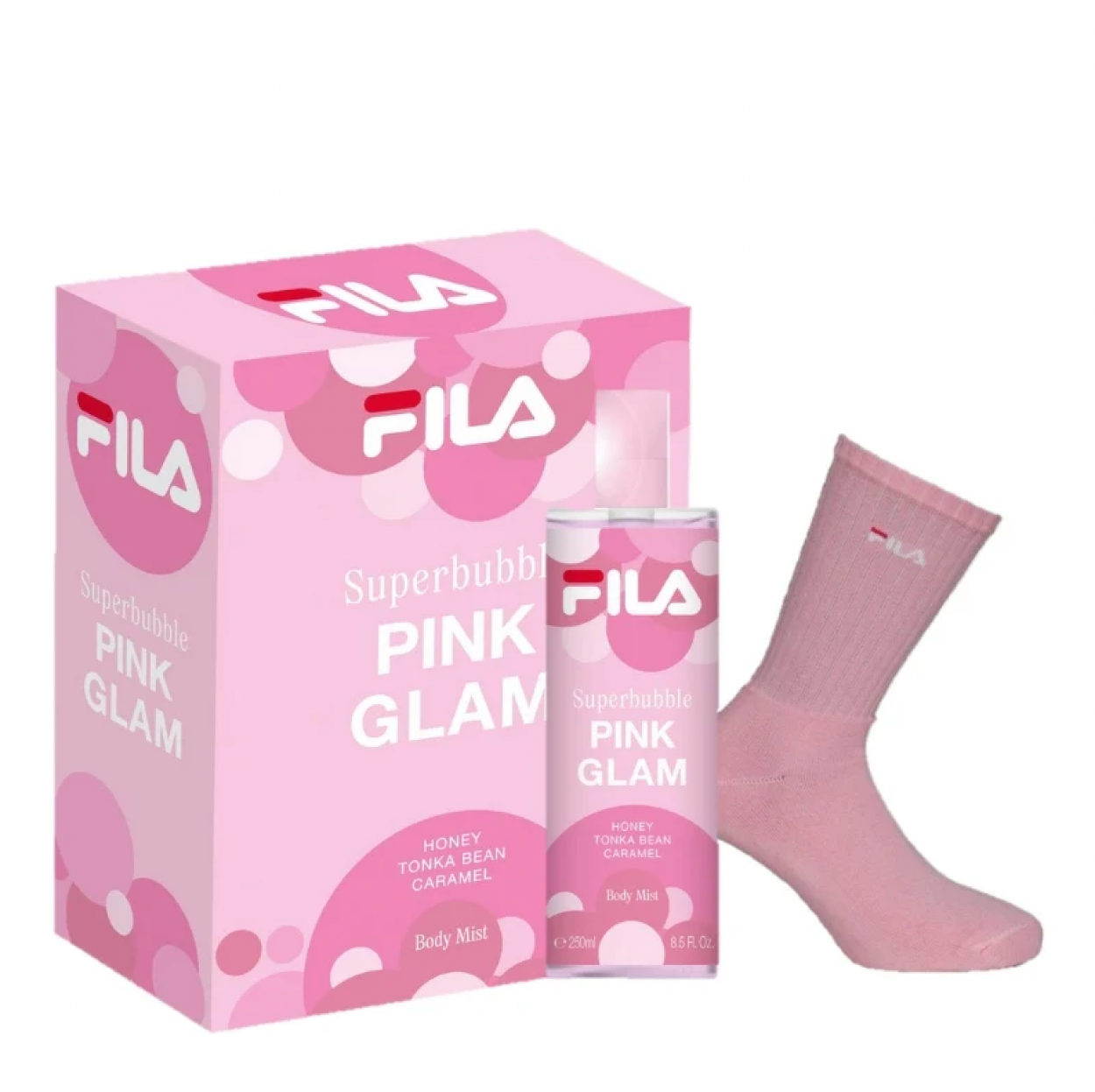 GA2247603 FILA CONFEZIONE SUPERBUBBLE PINK 1H20 PINK + SOCKS 41454