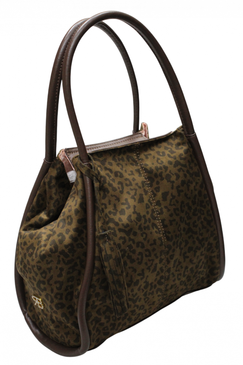 62123/LEO3 TM SHOPPING/SACCA TESTA MORO 28x25cm 41233