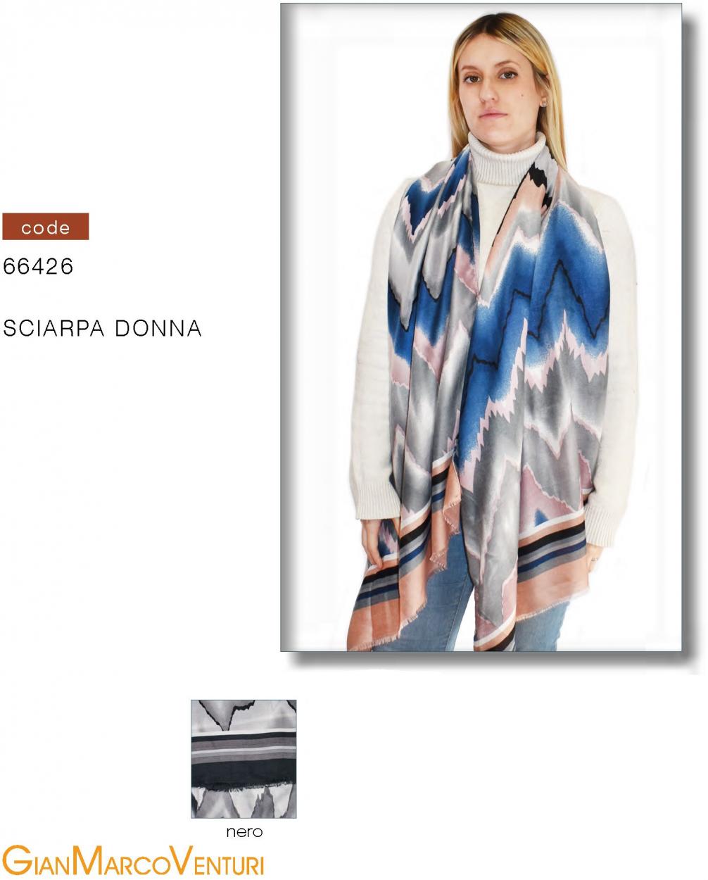 SCIARPA DONNA NERO 66426N 41100