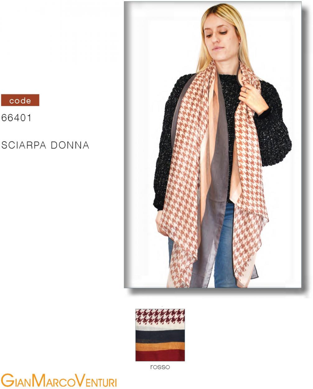 SCIARPA DONNA ROSSA 66401RSS 41100