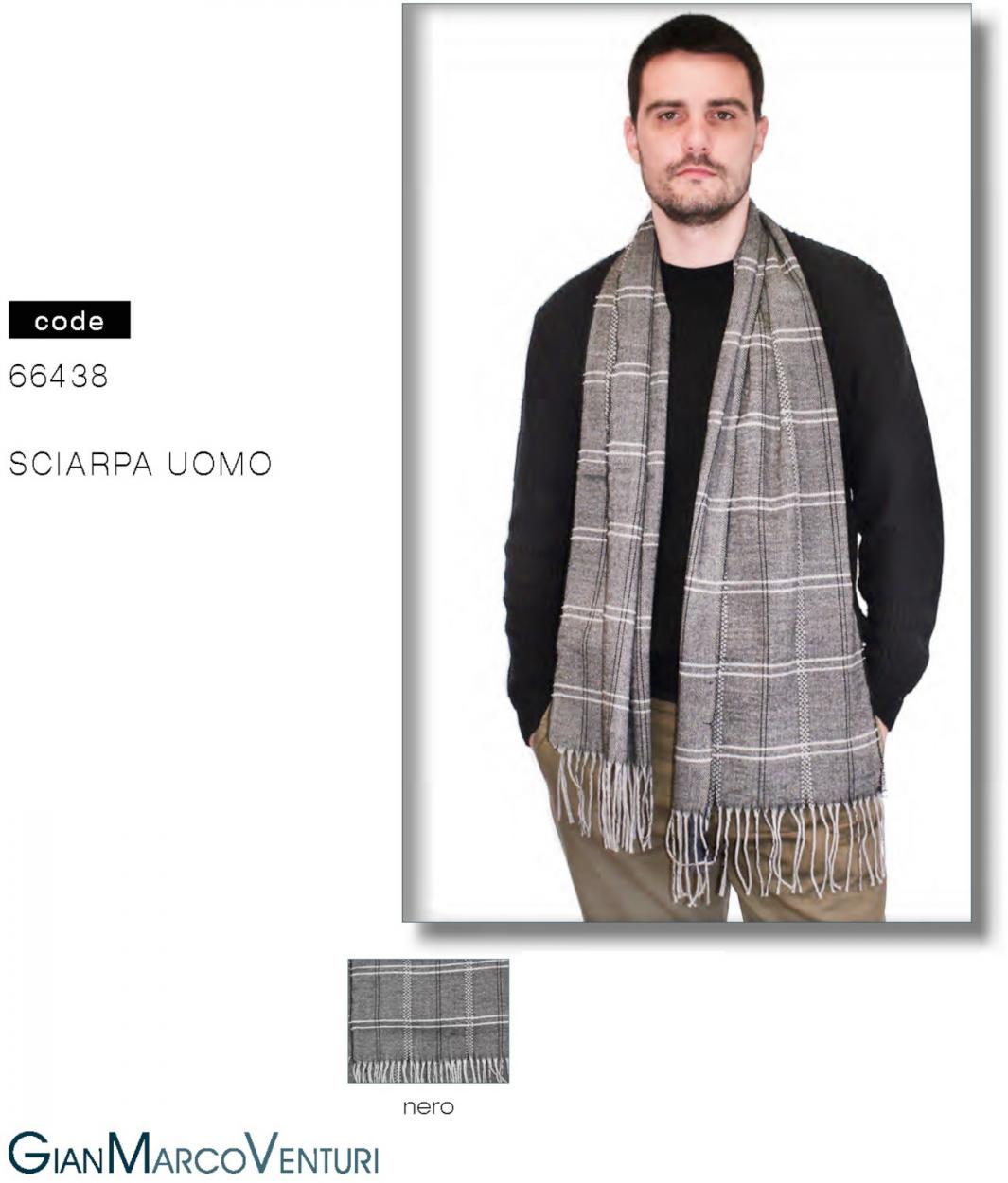 SCIARPA UOMO NERO 66438N 41100