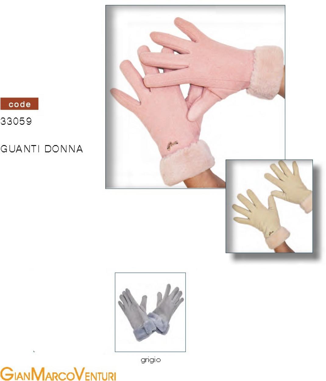GUANTO DONNA GRIGIO 33059GR 41100