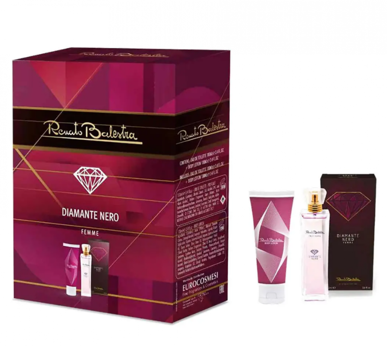 GA2095303 RENATO BALESTRA DIAMANTE NERO FEMME EDP 100ml + BODY LOTION 100ml 41454