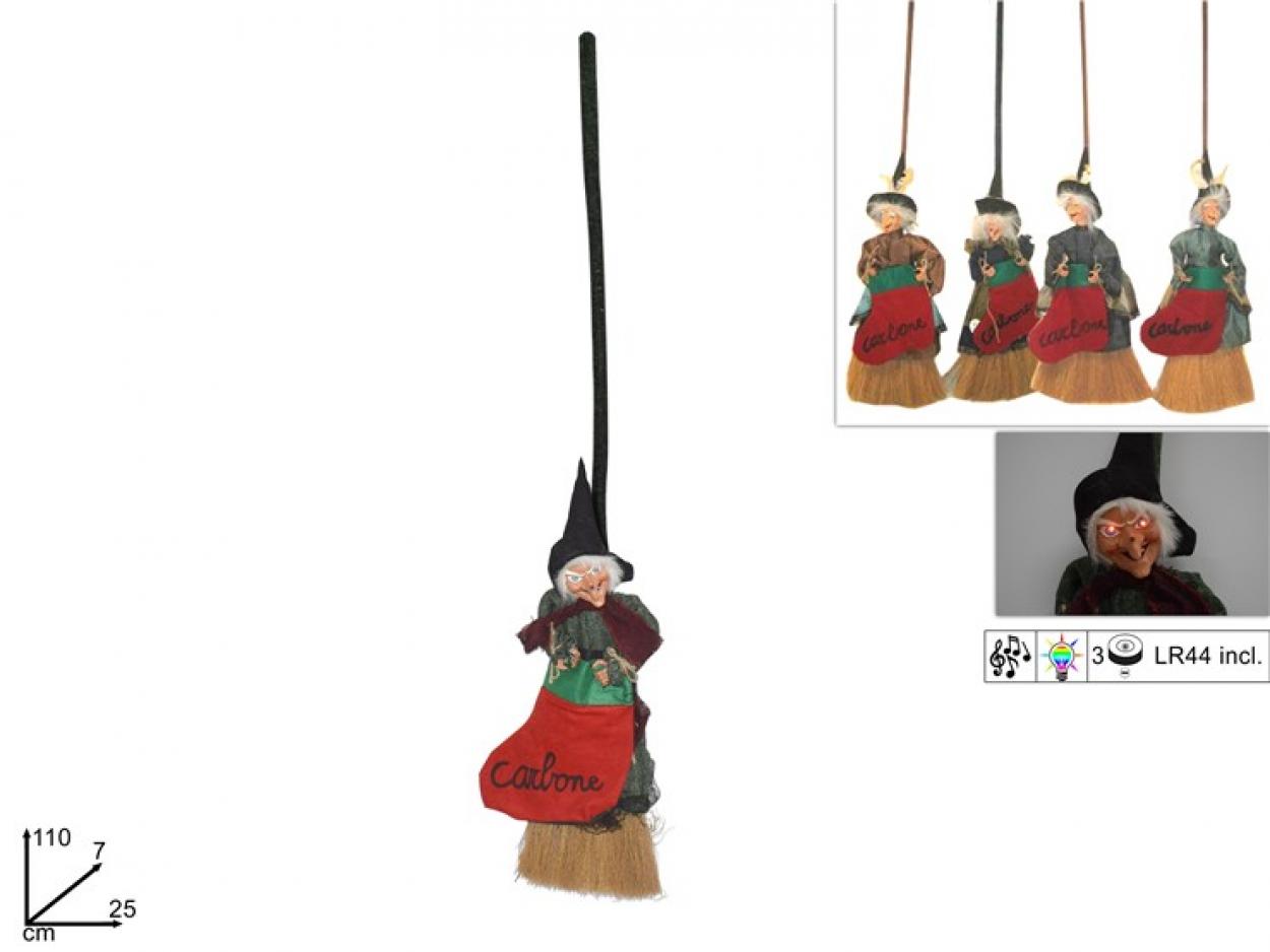 SCOPA BEFANA CON VOCE E LUCE 899065 40649