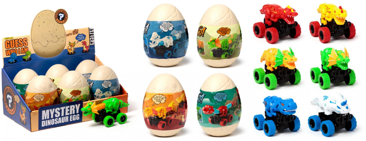 TY978 UOVO DI DINOSAURO CON FUORISTRADA A MOLLA TELESCOPICO DINOSAURO 41273