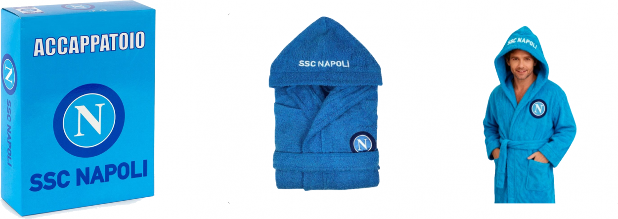 FL563 ACCAPPATOIO NAPOLI SPUGNA TG. L AZZURRO 100% COTONE 55844