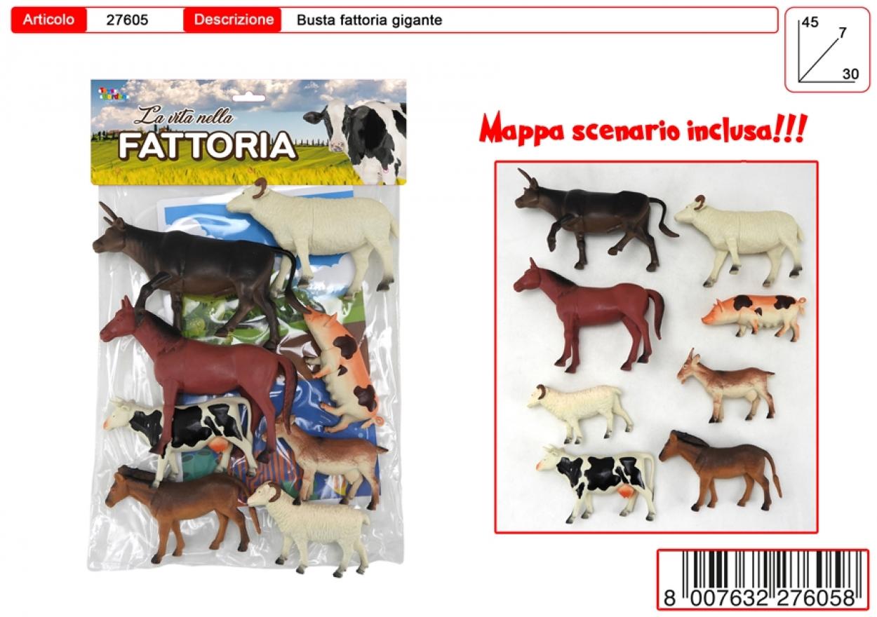 SET FATTORIA 8pz GIGANTI IN BUSTA 27605 41452