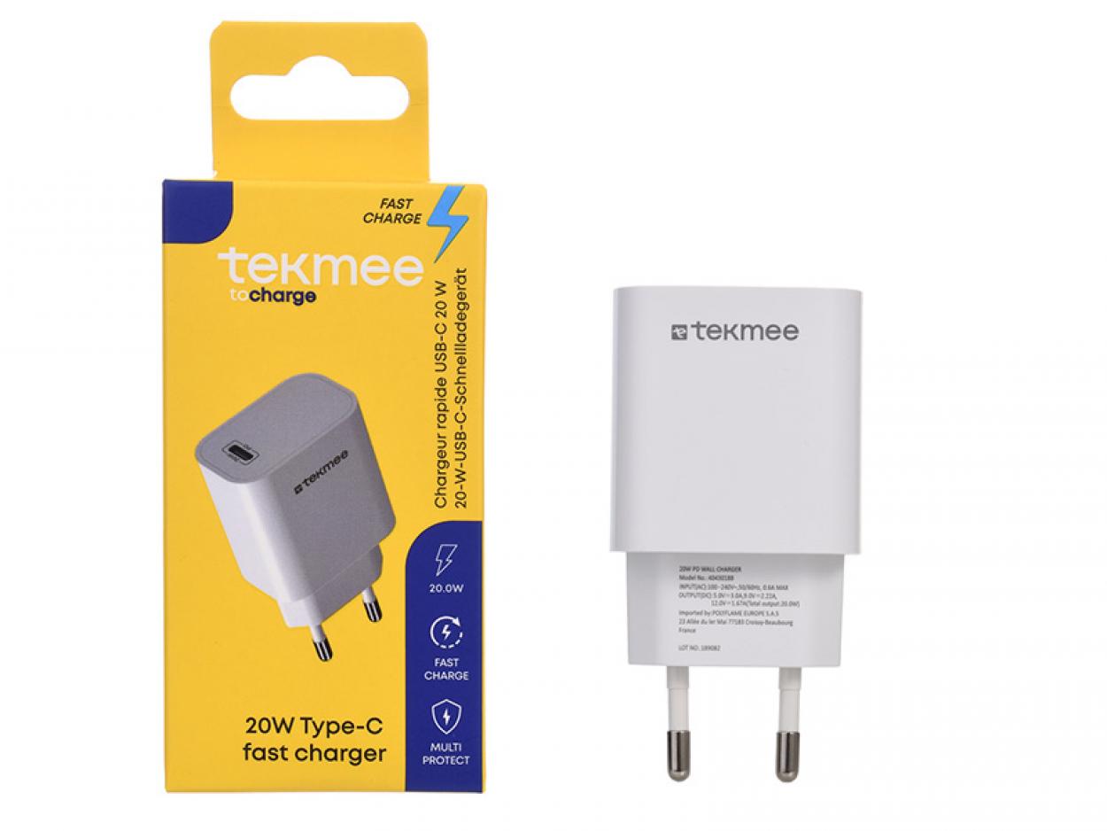TEKMADE 20W TYPE-C WALL CHARGER 41430188 41187