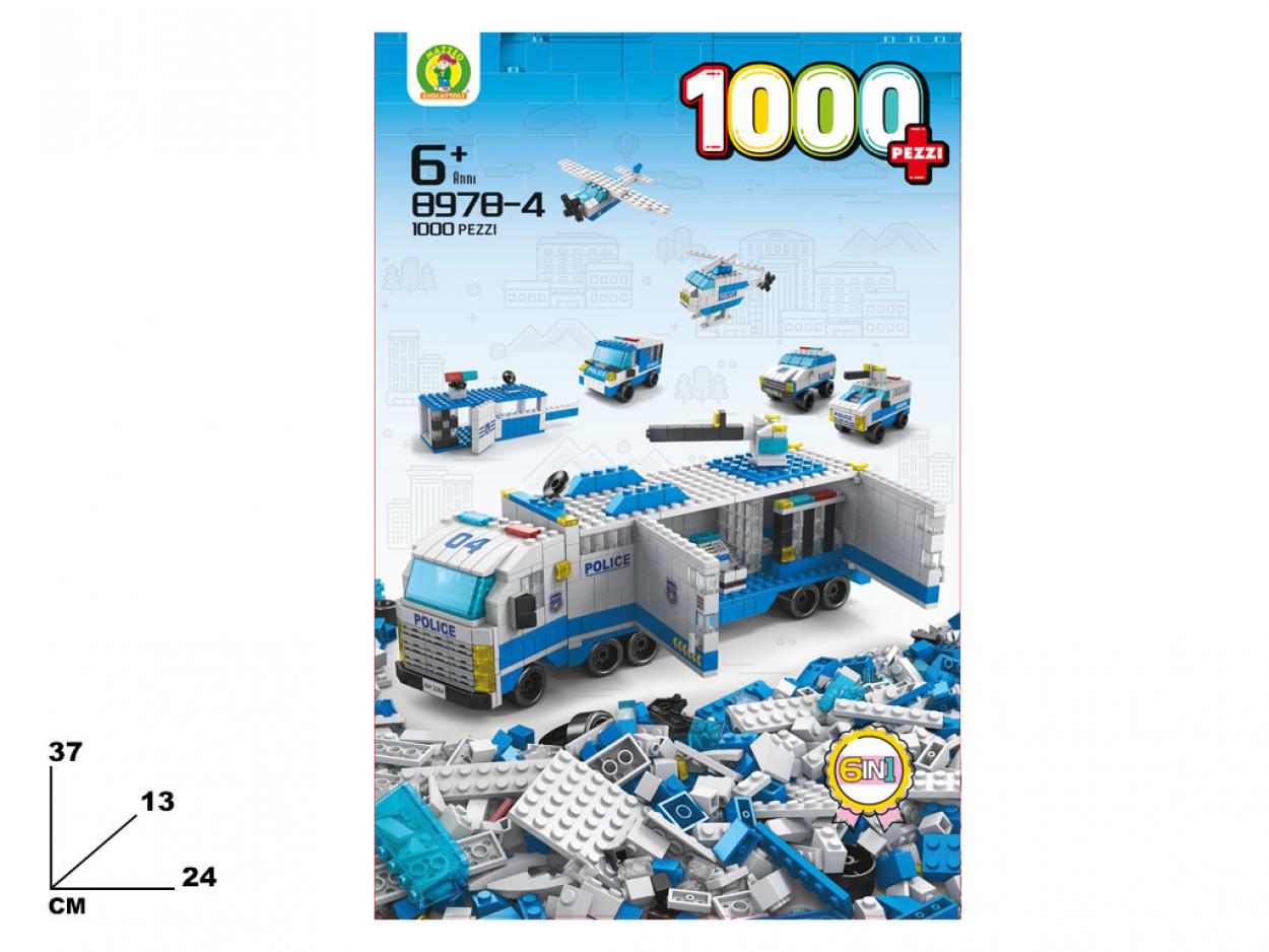 COSTRUZIONI CAMION POLICE 1000pz 151099 41272